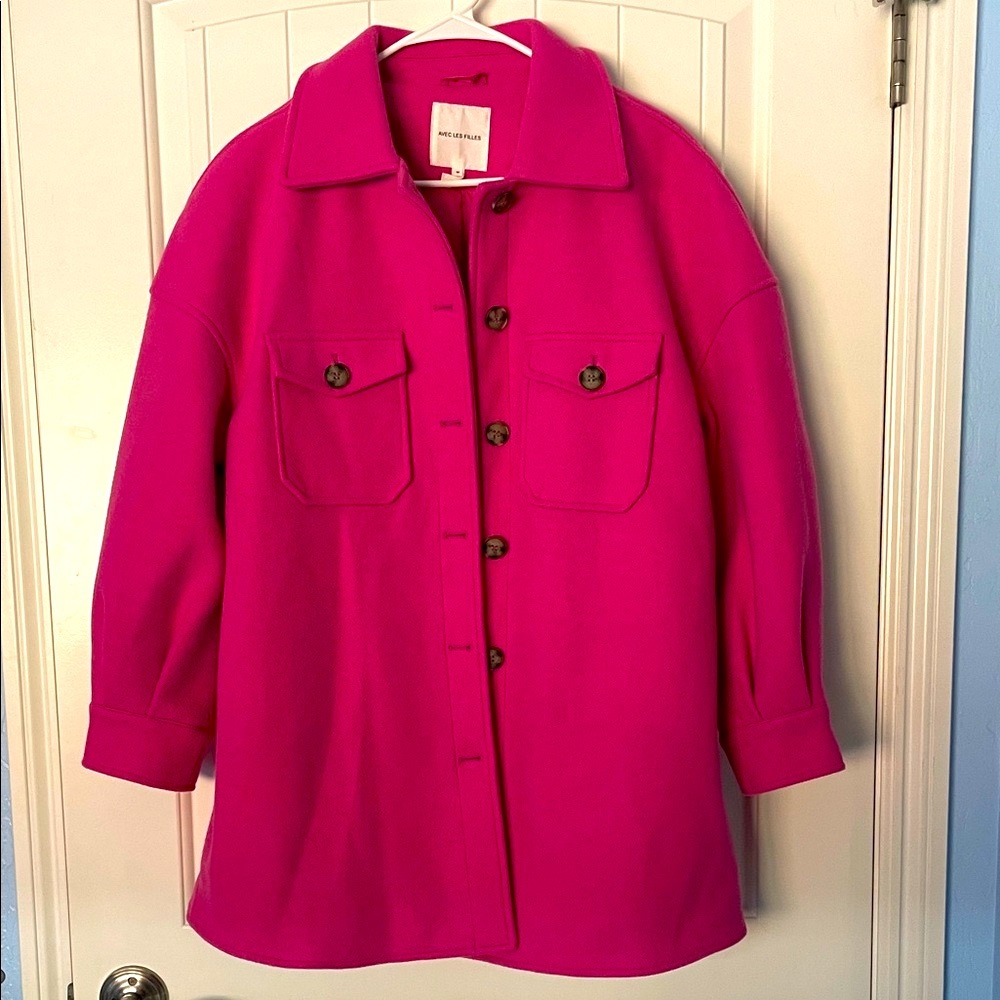 Avec Les Filles Pink Utility Jacket